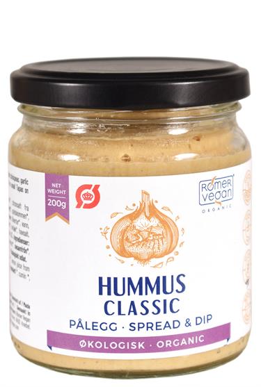 Hummus Classic med Hvidløg og Citron, Økologisk